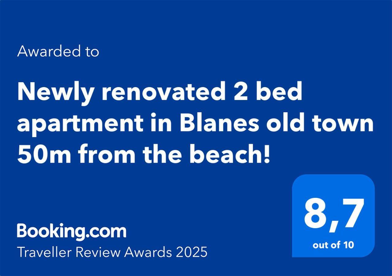 2 Bedroom Large Modern Apartment In Blanes Old Town 50M From The Beach! Exteriér fotografie